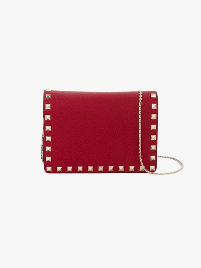 Shop Valentino Mini 'rockstud' Handtasche In Red