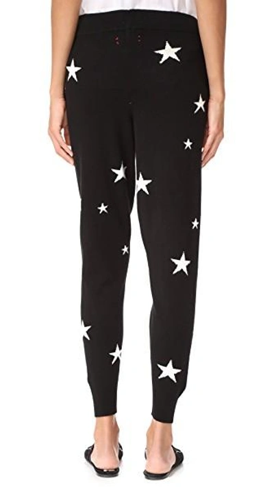 Shop Chinti & Parker Star Cashmere Track Pants In Black/cream