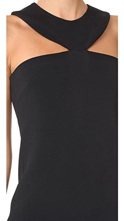 Shop Cushnie Et Ochs Pencil Dress With Collar Neckline In Black