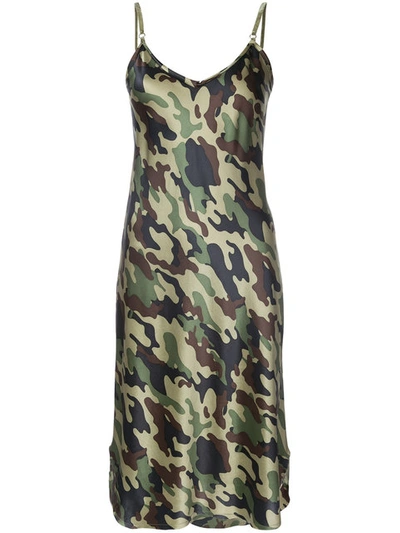 Shop Nili Lotan Camouflage Cami Dress
