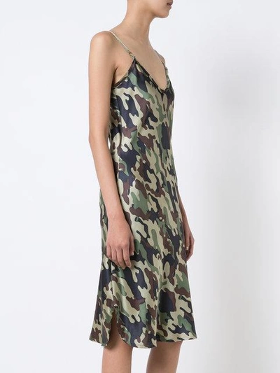 Shop Nili Lotan Camouflage Cami Dress