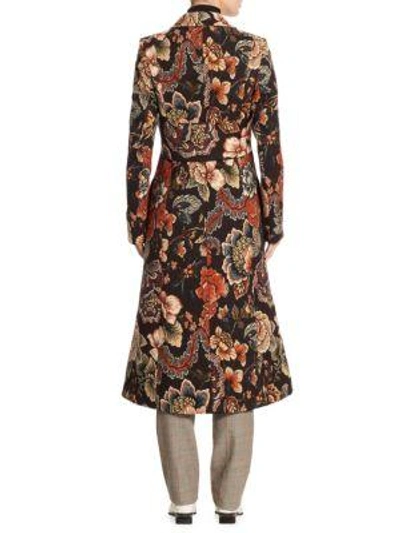 Shop Stella Mccartney Vivienne Floral Coat In Multicolor