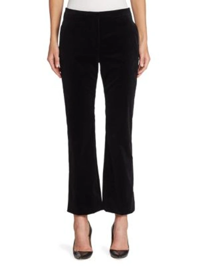 Shop Altuzarra Nettle Velvet Trousers In Black