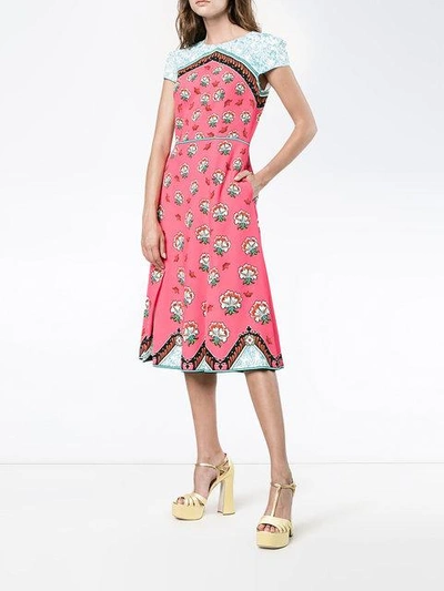 Shop Mary Katrantzou Osmond Floral Print Dress In Multicolour