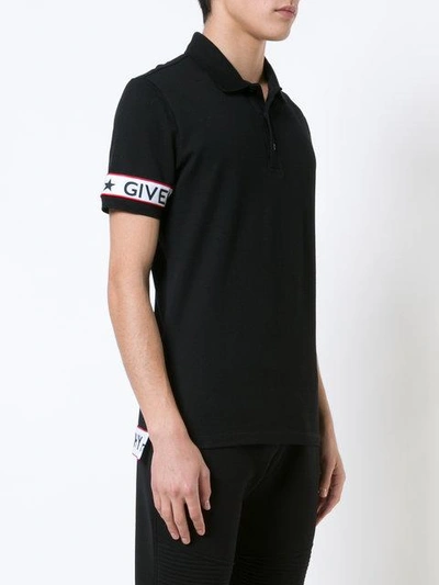 Shop Givenchy Logo Band Polo Shirt