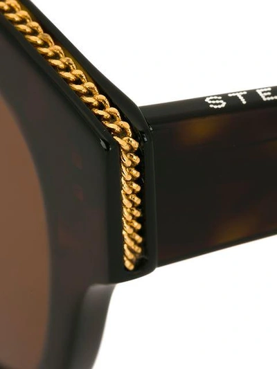 Shop Stella Mccartney Round Frame Sunglasses