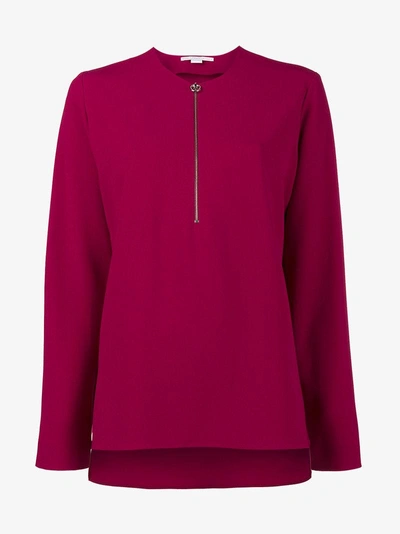 Shop Stella Mccartney 'arlesa' Bluse In Pink/purple