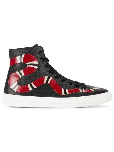 Fisker Elastisk Produktiv Gucci Leather Kingsnake High-top Sneaker In Multi | ModeSens