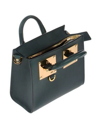 Shop Sophie Hulme Handbags In Dark Green