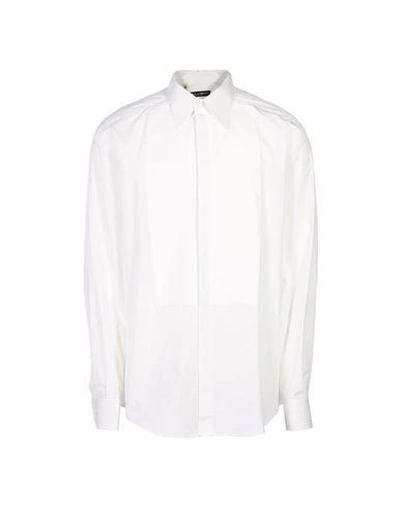 Shop Dolce & Gabbana Solid Color Shirt In White