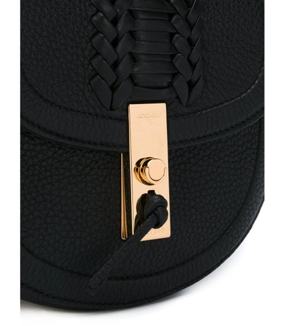 Shop Altuzarra Black 'ghianda' Mini Saddle Bag