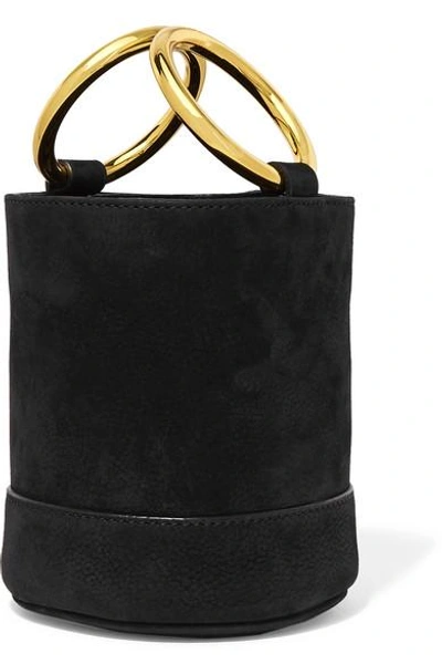 Shop Simon Miller Bonsai 15 Mini Nubuck Bucket Bag In Black