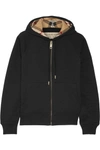 BURBERRY COTTON-BLEND JERSEY HOODED TOP