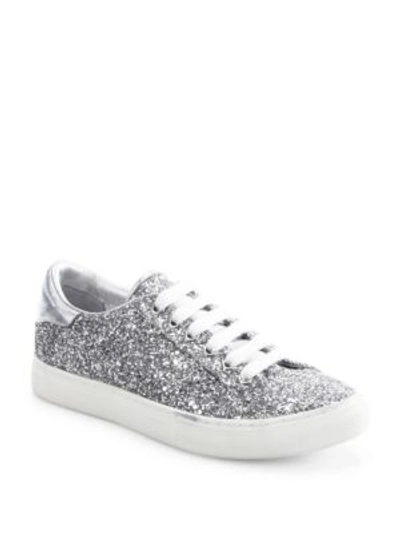 Marc By Marc Jacobs Empire Embellished Low Top Sneakers In Silver