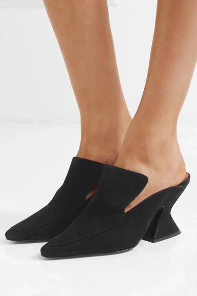 Shop Dorateymur Suede Mules In Black