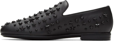 Shop Jimmy Choo Black Stars Sloane Loafers