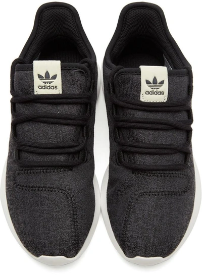Shop Adidas Originals Black Tubular Shadow Sneakers