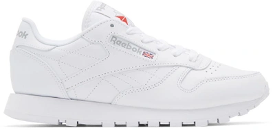 Shop Reebok Classics White Leather Classic Sneakers