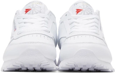 Shop Reebok Classics White Leather Classic Sneakers