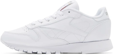 Shop Reebok Classics White Leather Classic Sneakers