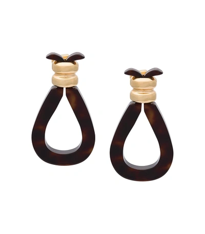 Shop Loewe Black Drop Shape Earrings