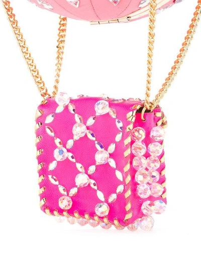 Shop Manish Arora Embellished Clutch Bag - Pink