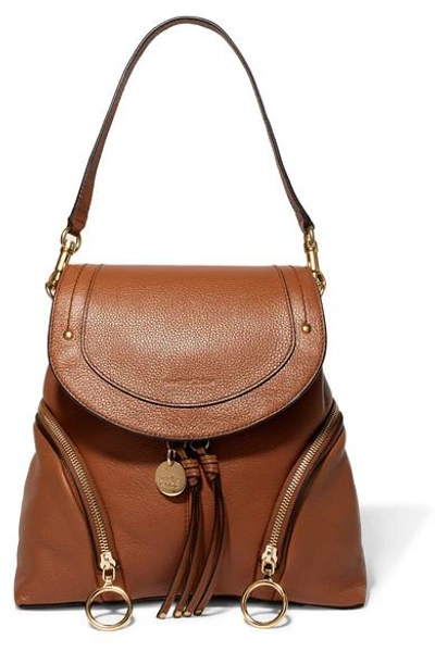 Shop See By Chloé Olga Textured-leather Backpack