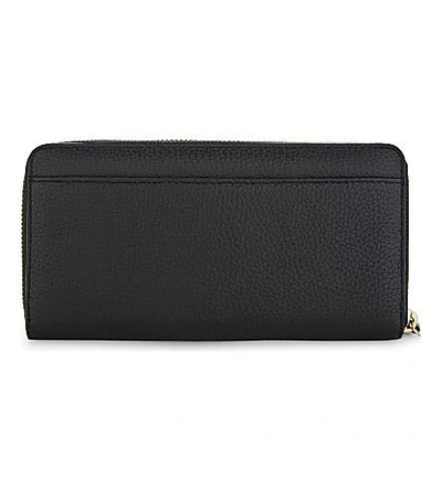 Shop Kate Spade Leather Jackson Street Lacey Wallet In Black