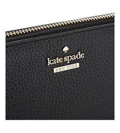 Shop Kate Spade Leather Jackson Street Lacey Wallet In Black