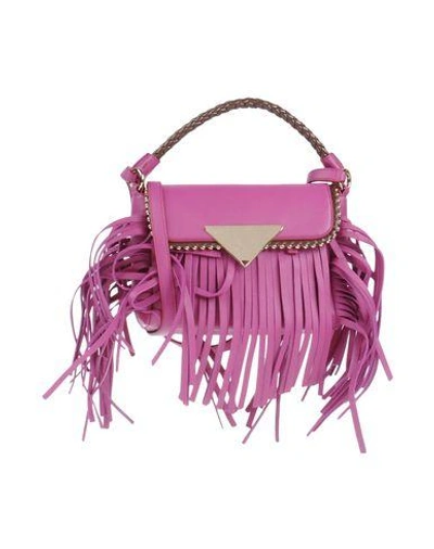 Shop Sara Battaglia Handbags In Mauve