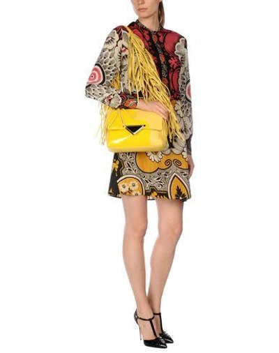 Shop Sara Battaglia Shoulder Bag In Yellow