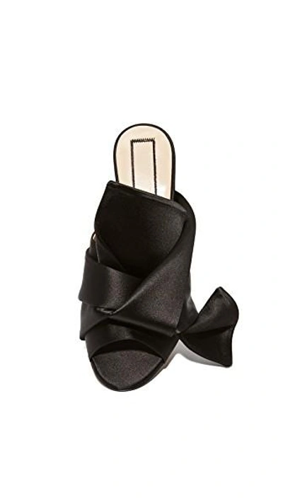 Shop N°21 Mules With Bow In Black