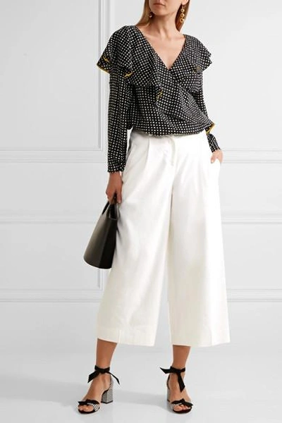 Alexandre Birman Clarita Bow-embellished Houndstooth Canvas And Suede Sandals