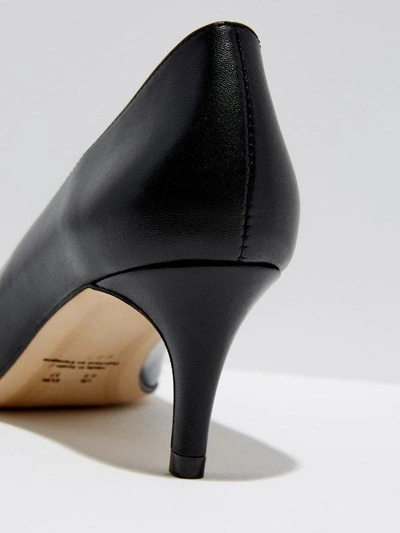 Shop Frank + Oak The Boutique Classic Leather Pump In Black