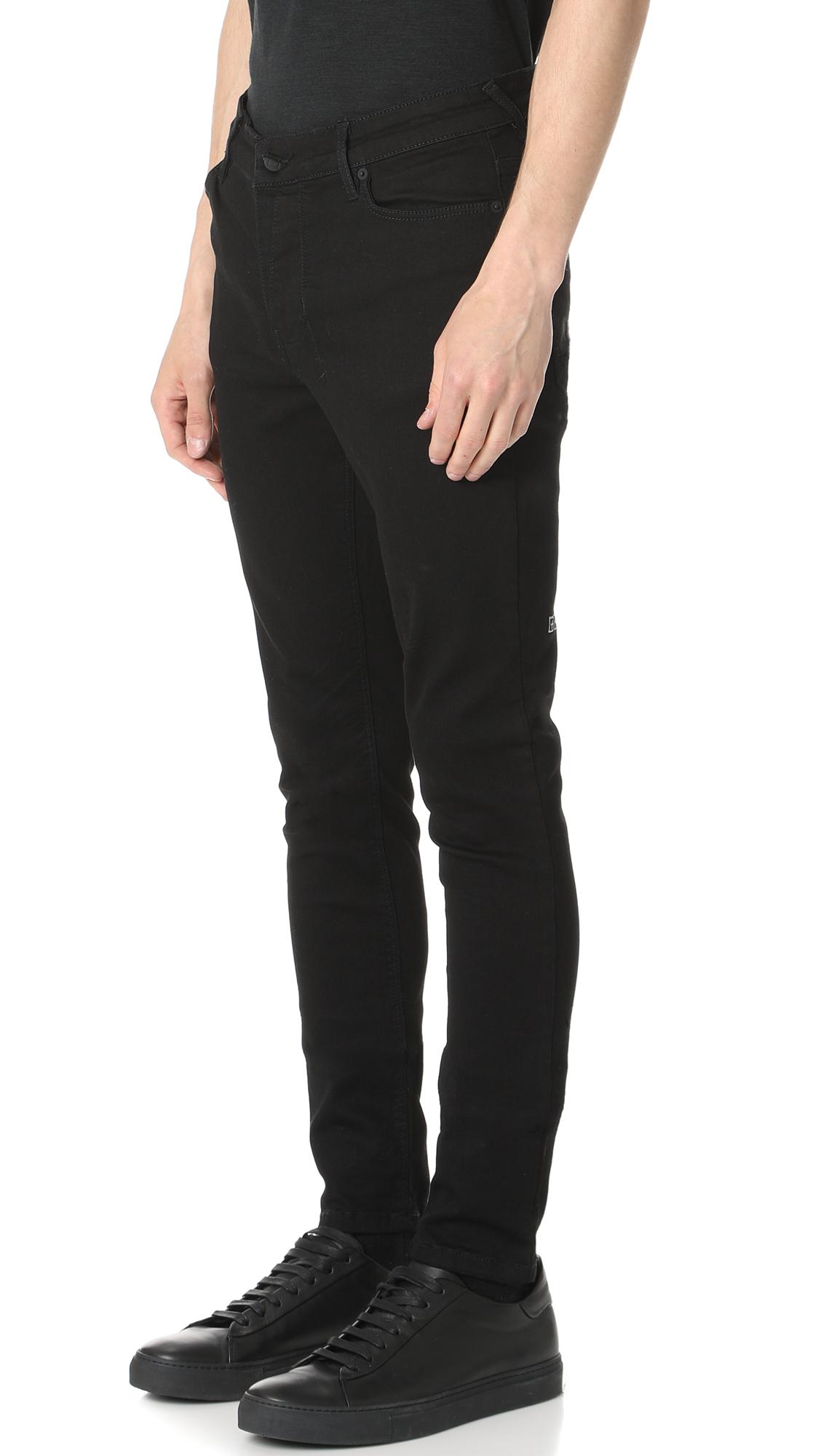 Ksubi Van Winkle Black Rebel Skinny Fit Jeans In 001 Black | ModeSens