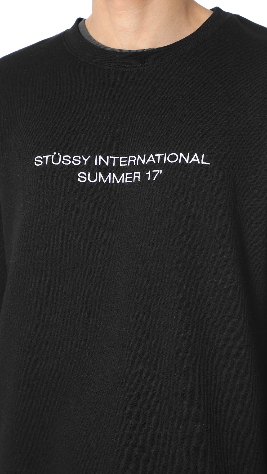 stussy sweatshirt white