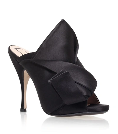 Shop N°21 Satin Bow Mule In Black