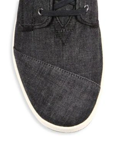 Shop Toms Paseo Chambray Trainers In Black Cham