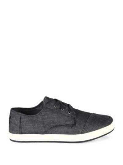 Shop Toms Paseo Chambray Trainers In Black Cham