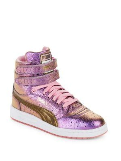 Puma Sky Metallic Sneakers In Pink