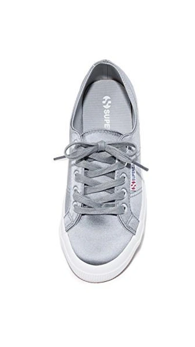 Shop Superga 2750 Satin Classic Sneakers In Grey