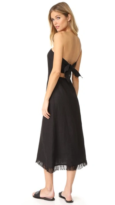 theory black linen dress Theory Women's Linen-Blend Midi-Shirtdress - Concord
