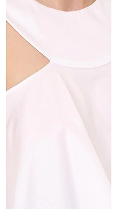 Shop Cushnie Et Ochs Flowy Crop Top In White