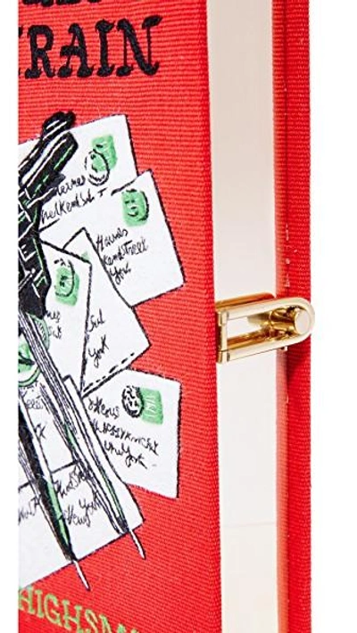 Shop Olympia Le-tan Strangers On A Train Book Clutch In Red