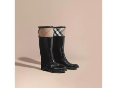 Shop Burberry Shearling-lined Leather Ankle Boots In Malt Brown