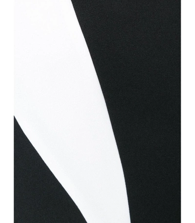 Shop Mugler Black & White Trompe L'oeil Blazer Dress In Black And White