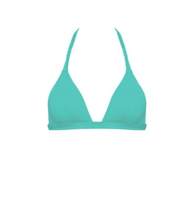 Shop Eres Blue 'passiflore' Triangle Bikini Top