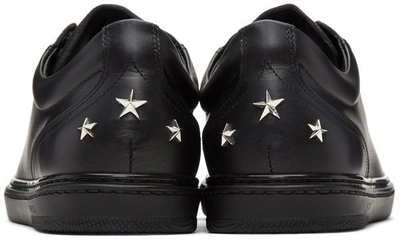 Shop Jimmy Choo Black Stars Cash Sneakers