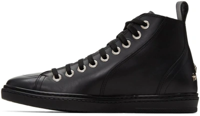 Shop Jimmy Choo Black Star Colt High-top Sneakers