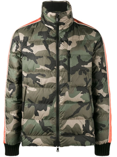 Valentino Camouflage-print Quilted Down Jacket In Militay Green Camouflage